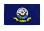 US Navy Flag and USA flags